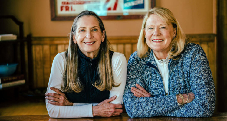 Portrait of Marie Morgan and Kris Wheeler